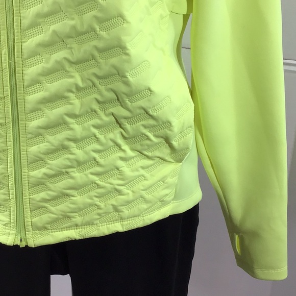 Avia yellow/green quilted zip front jacket M - Picture 4 of 9